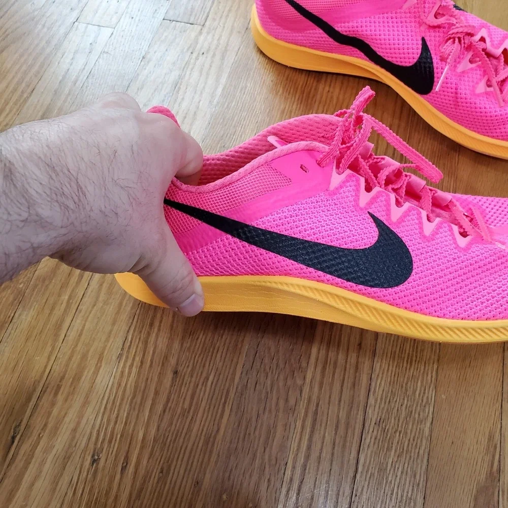 Nike Zoom Rival Distance Track & Field Spikes Mens 12.5 Cleats DC8725-600 Pink